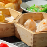 Assorted Cantonese dim sum including shrimp dumplings at Tao Tao Ju in Guangzhou
